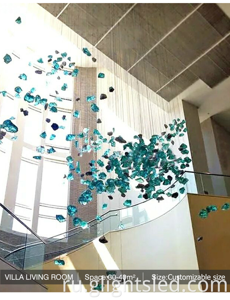 Новый продукт современный дизайн индивидуальная украшение Crystal Project Big Hotel Lobby люстра